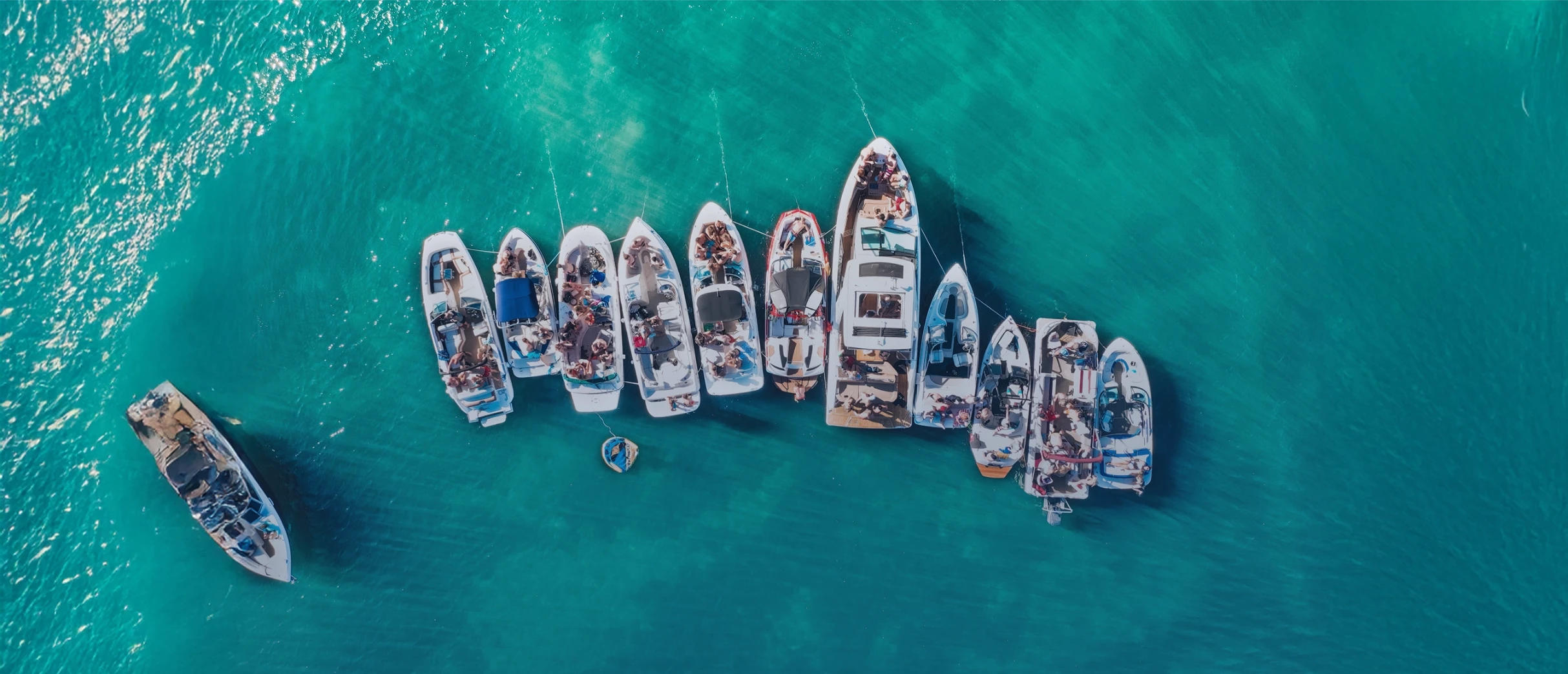 Capri Island on a beautiful summer day along the Amalfi Coast in Italy