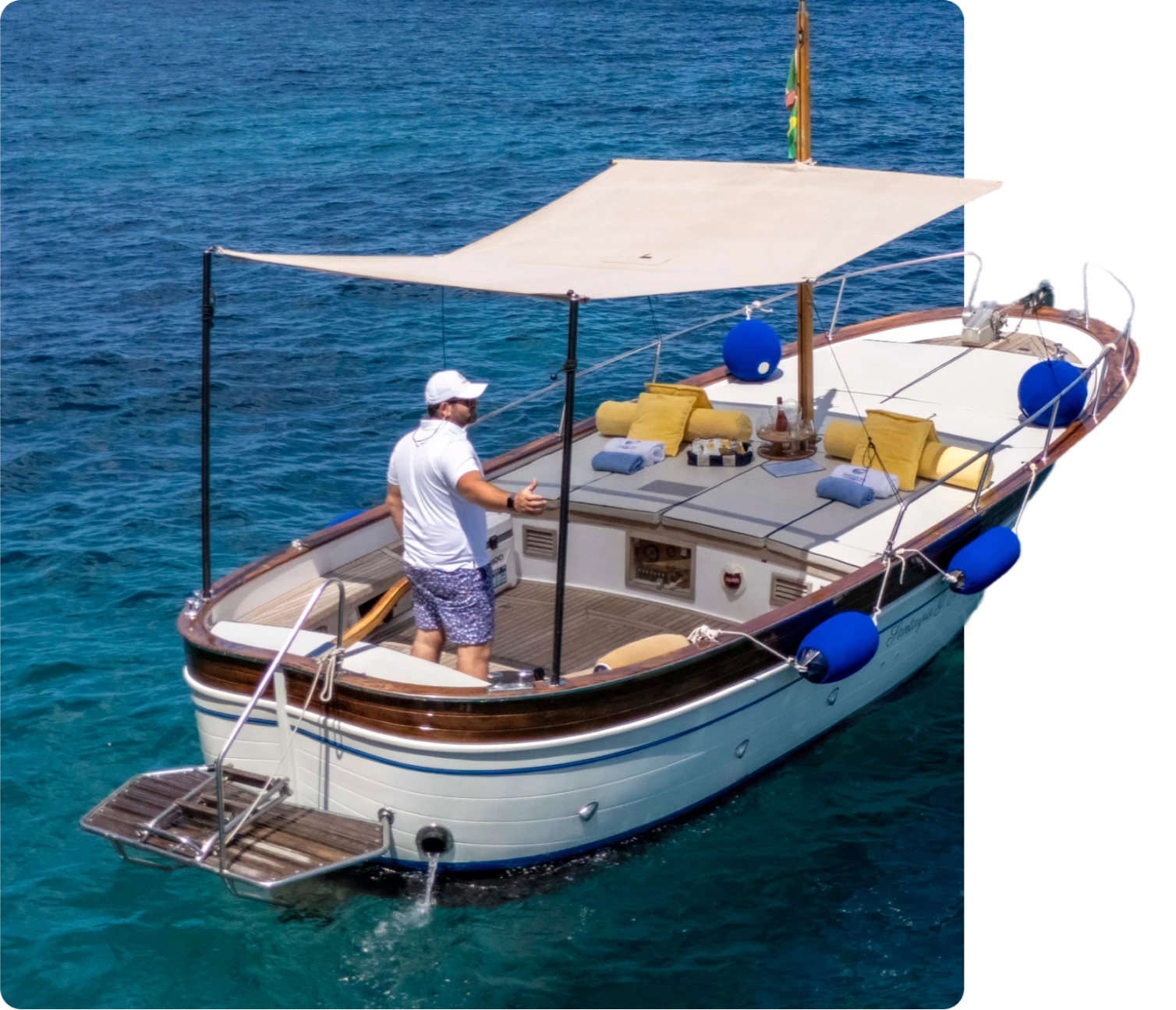 Santos – Vivi esperienze in barca a Capri uniche con Giu&Giu Club: appartamenti e tour personalizzati tra acque cristalline e paesaggi mozzafiato.